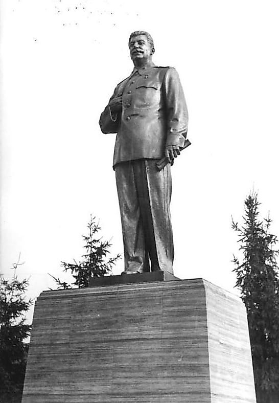 Statue of Stalin in East Berlin, 1951.