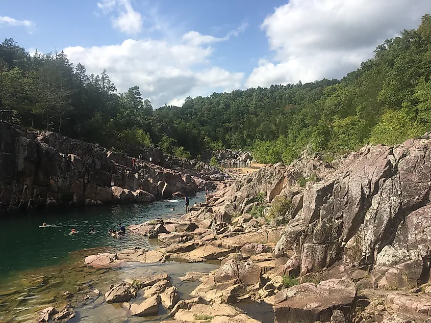Johnson Shut-Ins State Park Missouri.