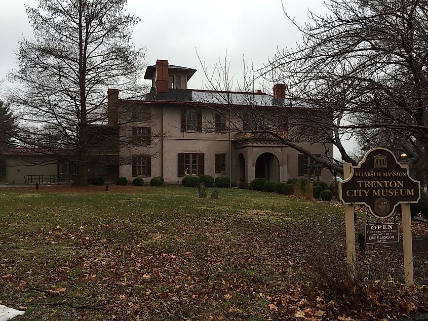 The Ellarslie Mansion, Trenton's City Museum, within Cadwalader Park, Trenton, New Jersey