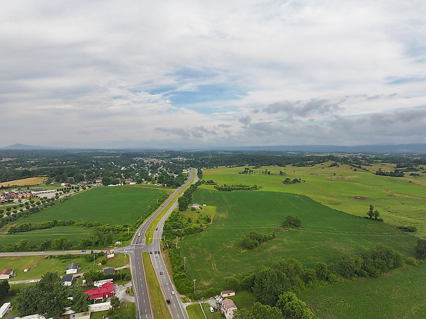 Countryside Near Radford, Virginia.