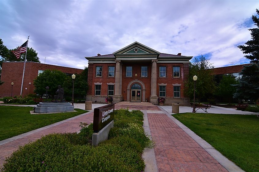 Uinta County Courthouse in Evanston, Wyoming. Editorial credit: Awinek0 / Shutterstock.com