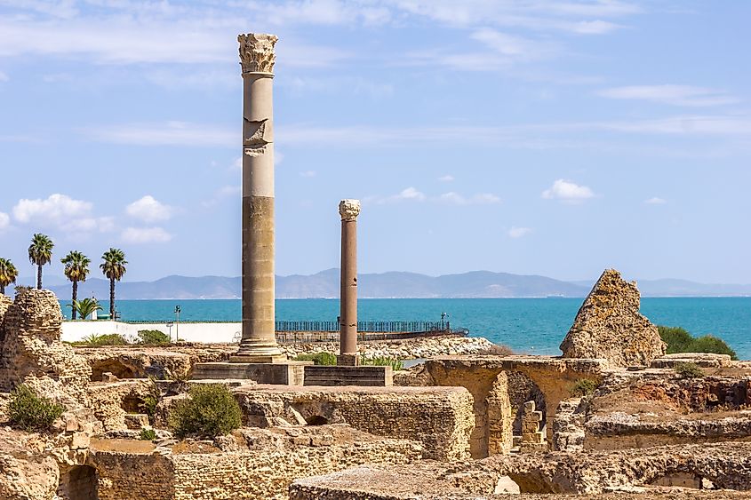 Archaeological site of Carthage, Tunisia.