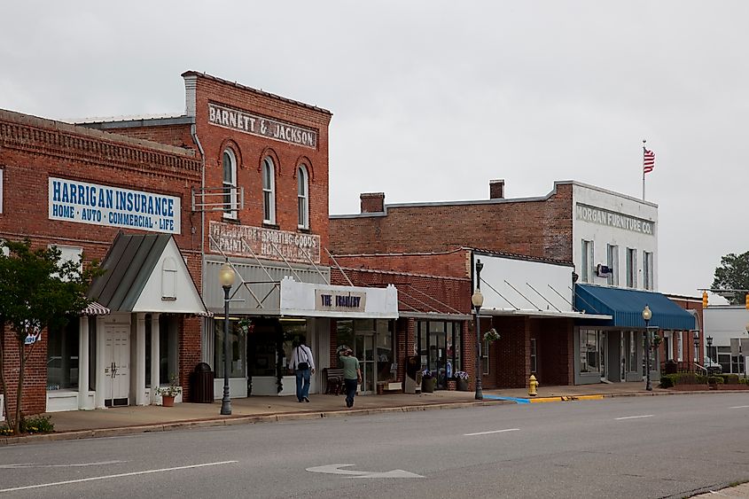 Historic buildings in Monroeville, Alabama.