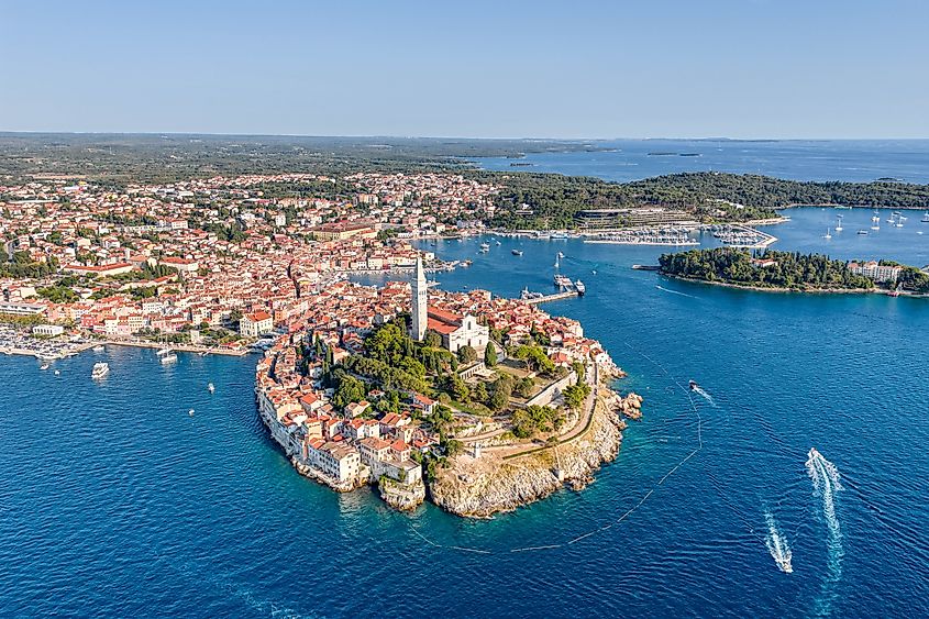 The breathtaking view of Rovinj, Croatia.