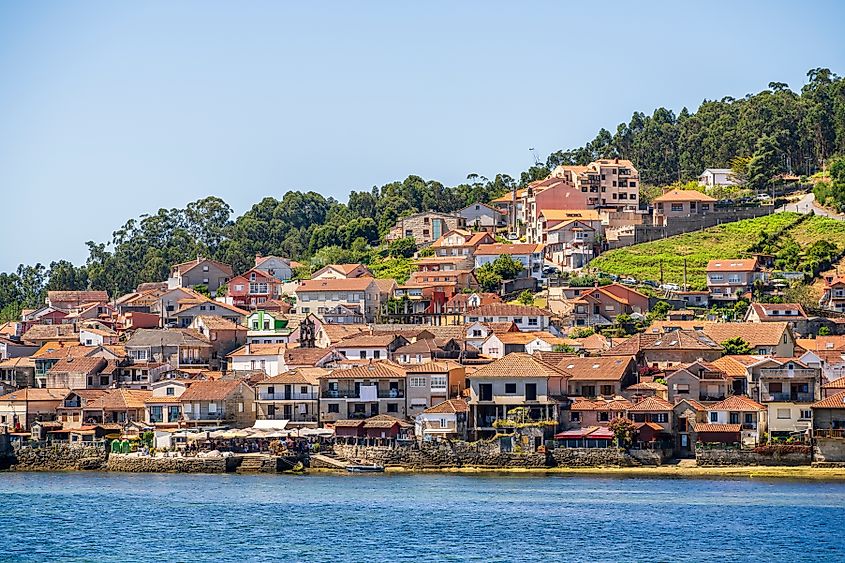 Beautiful city ocean landscape, Combarro, Spain, Galicia.