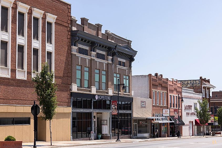 Historical buildings in Bartlesville, Oklahoma.