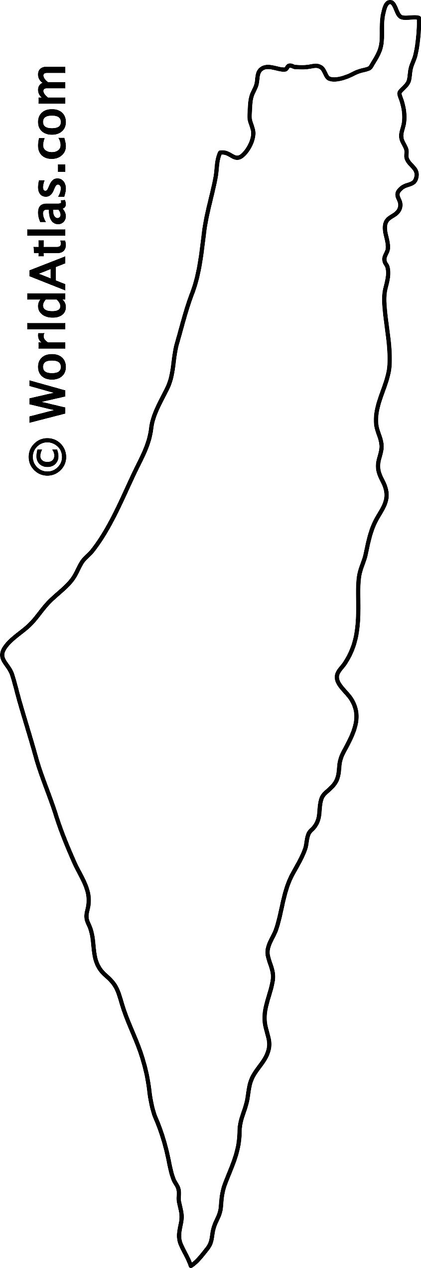 Blank Map Of Israel Outline Map And Vector Map Of Israel Images and
