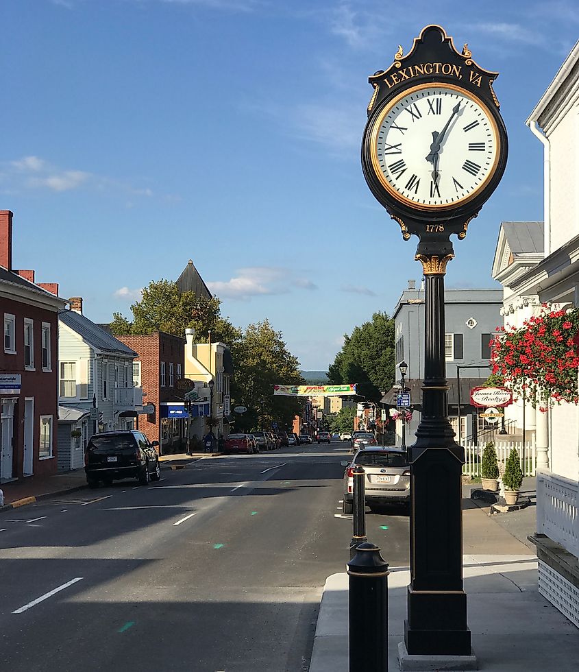 South Main Street Lexington, Virginia.