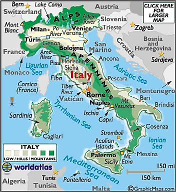 Lake District Map And Information Italy