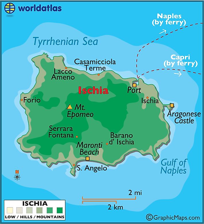 Cartina Geografica Isola Ischia Images