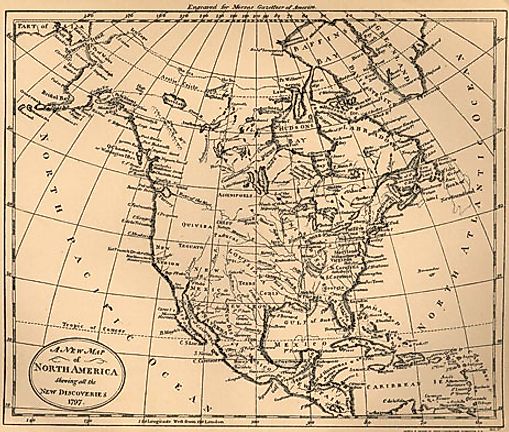 north america map 1797