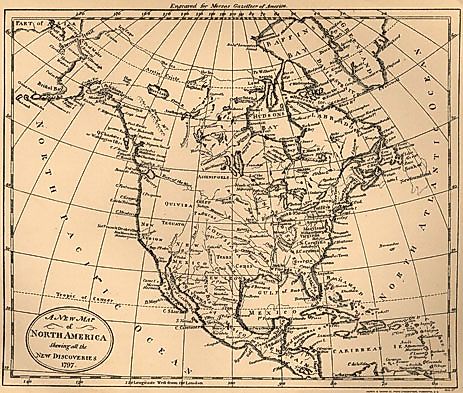 north america map 1797