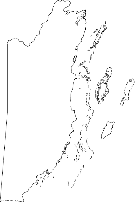 belize outline map