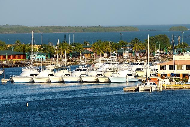 boats in the harbor ponce puerto rico