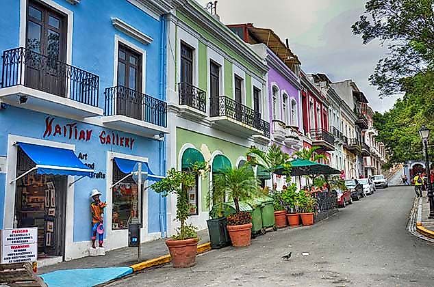 old street in san juan