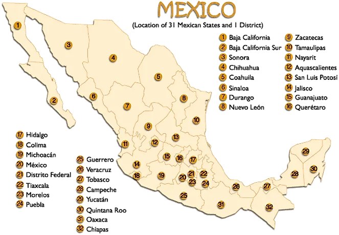 mexican states on no travel list