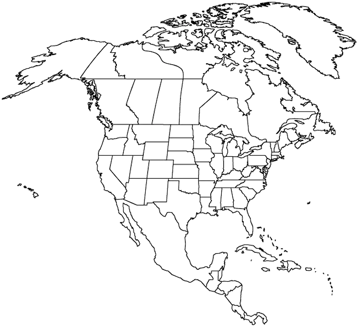 Map of North America