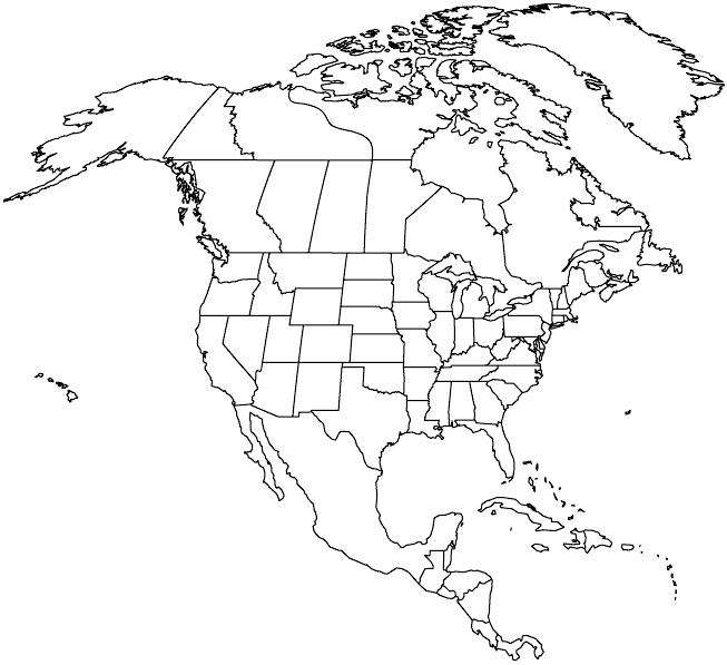 Outlined Map of North America, Map of North America -Worldatlas.com