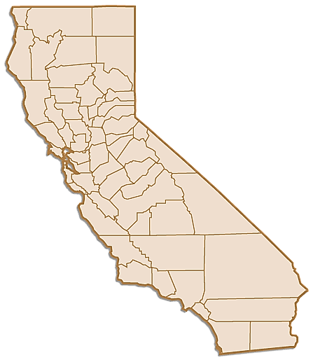 California County Map - Ca 
