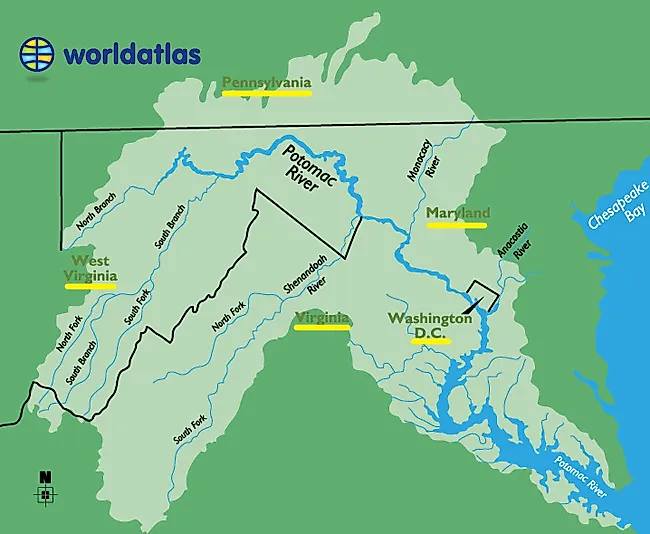 potomac river map