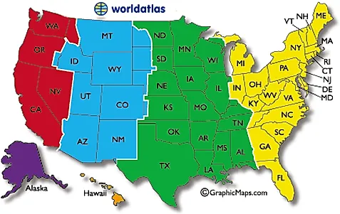 Time Zone World Map - World in maps