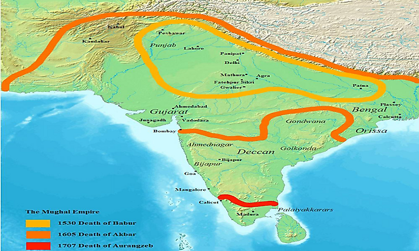 Mughal Empire Timeline Chart