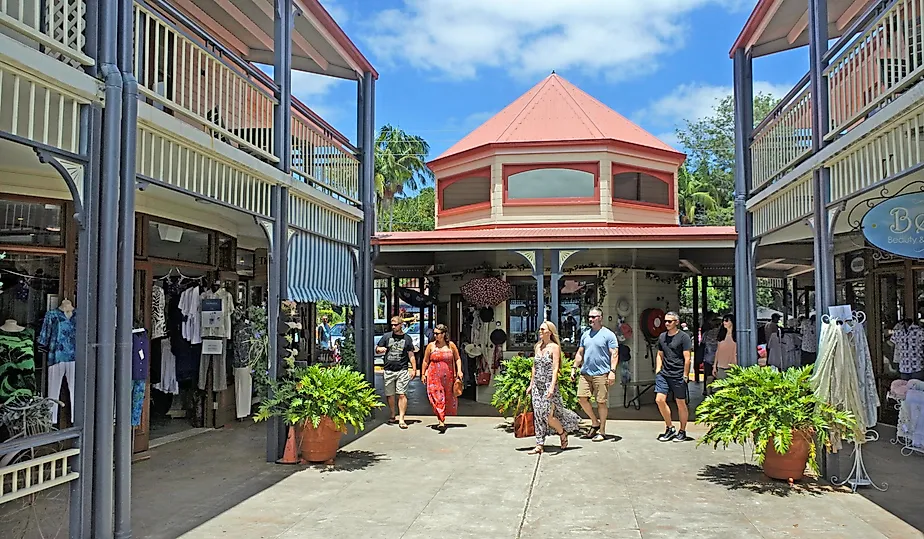 Shopping center in Montville, Queensland.