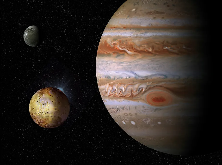 The Giant planet Jupiter and his satellites (Pavel Gabzdyl via Shutterstock)