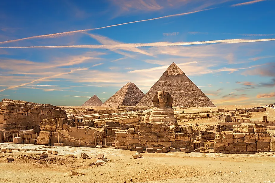 The Sphinx and the Pyramids of Egypt.