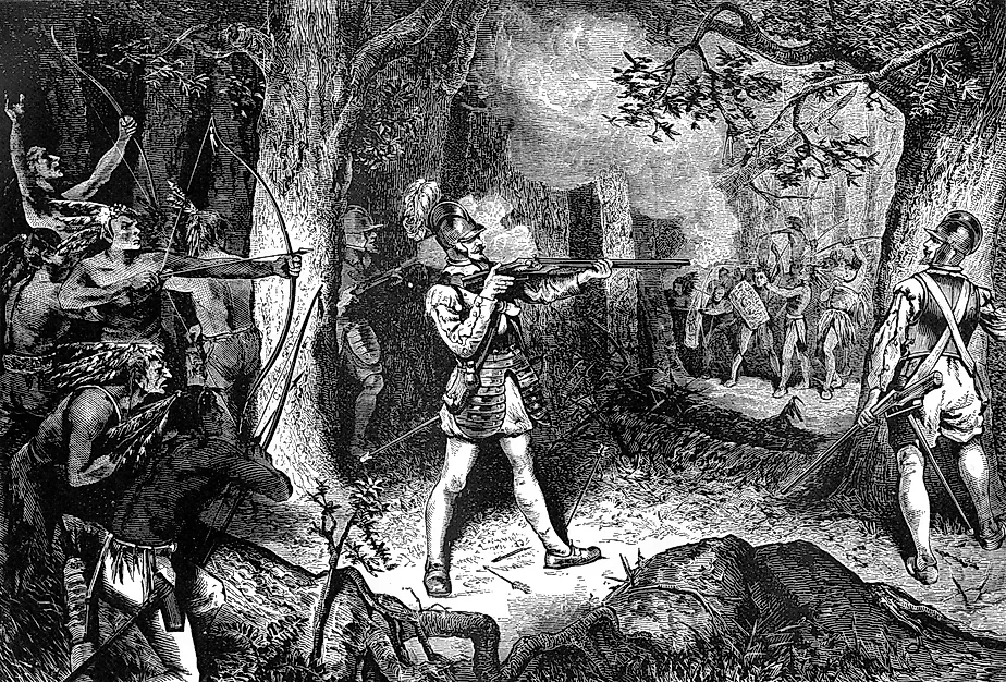 Samuel de Champlain Battles the Iroquois, 1609