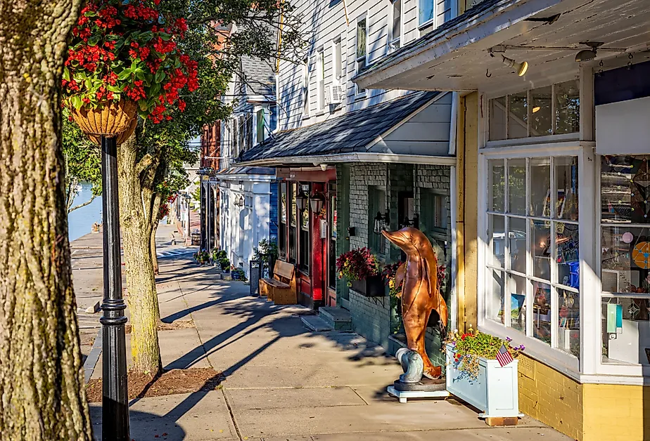 Bristol, Rhode Island's historic district.