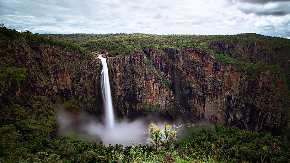 Wallaman Falls in Queensland, Australia.