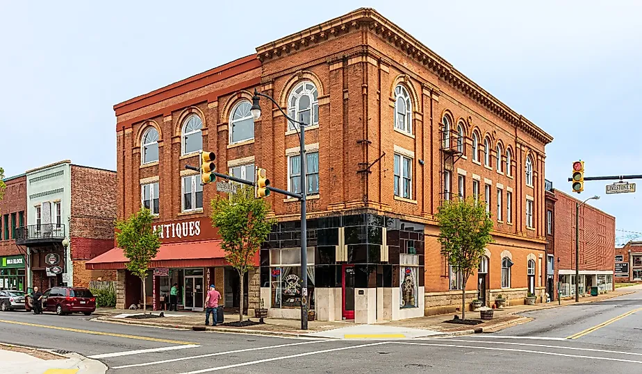 Downtown Gaffney, South Carolina. Image credit Nolichuckyjake via Shutterstock