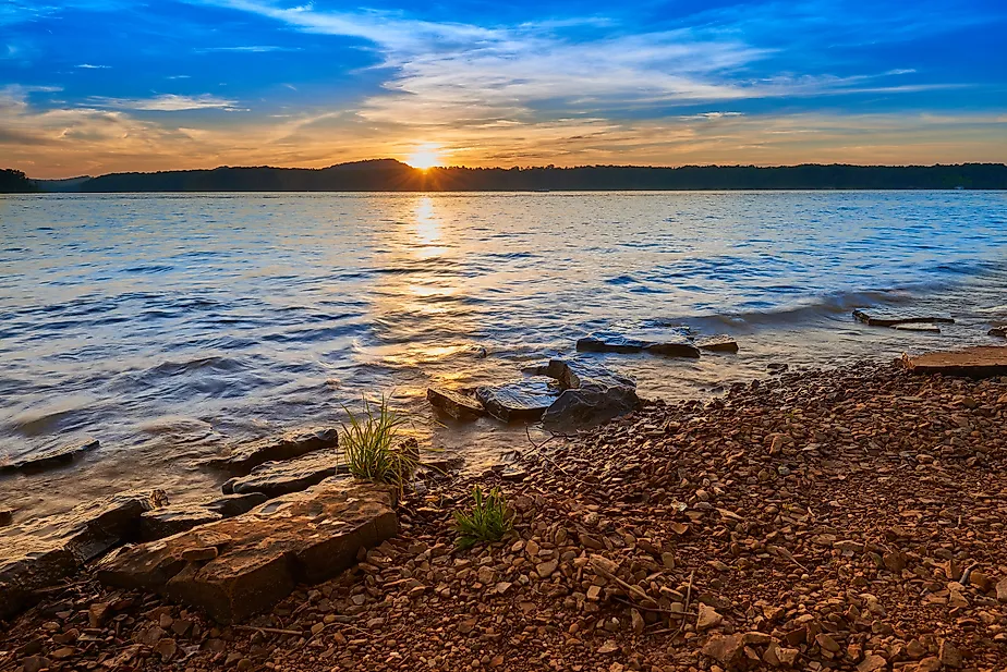 Sunset over Kentucky Lake.