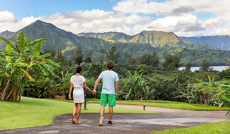 Couple, Hanalei Bay Resort, Hanalei, Hawaii