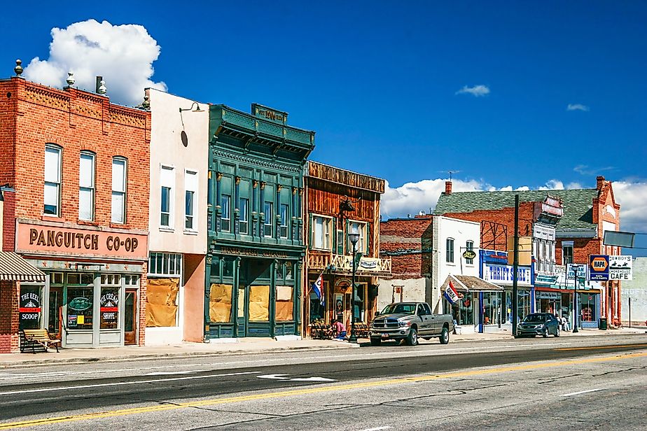 The downtown area of Panguitch, Utah, via Shutterstock.