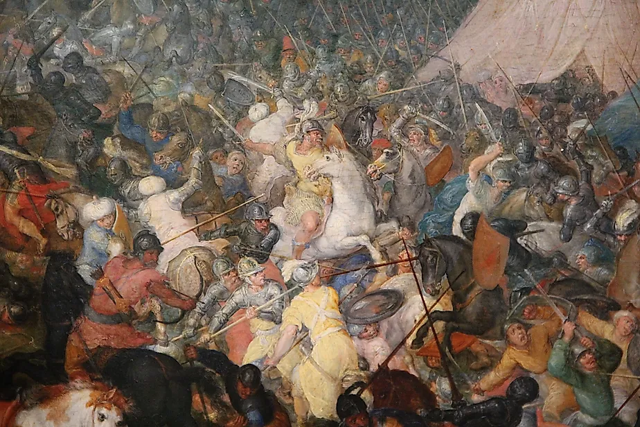 The Battle of Issus by Jan Brueghel the Elder in the Louvre.