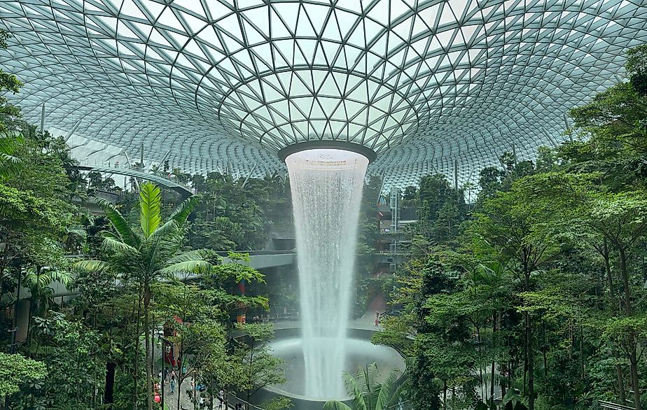 The Changi Jewel in Singapore.