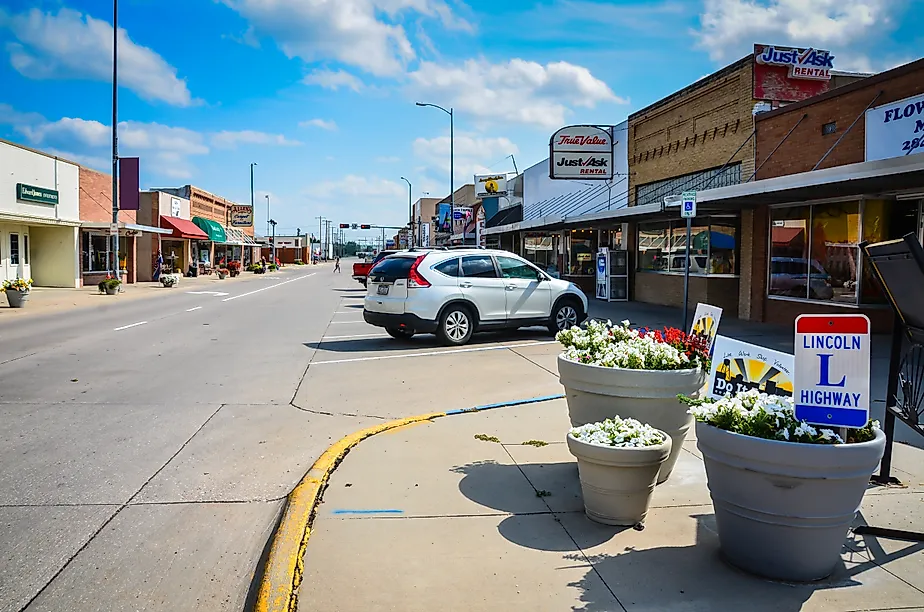 Scene from downtown Ogallala, Nebraska.
