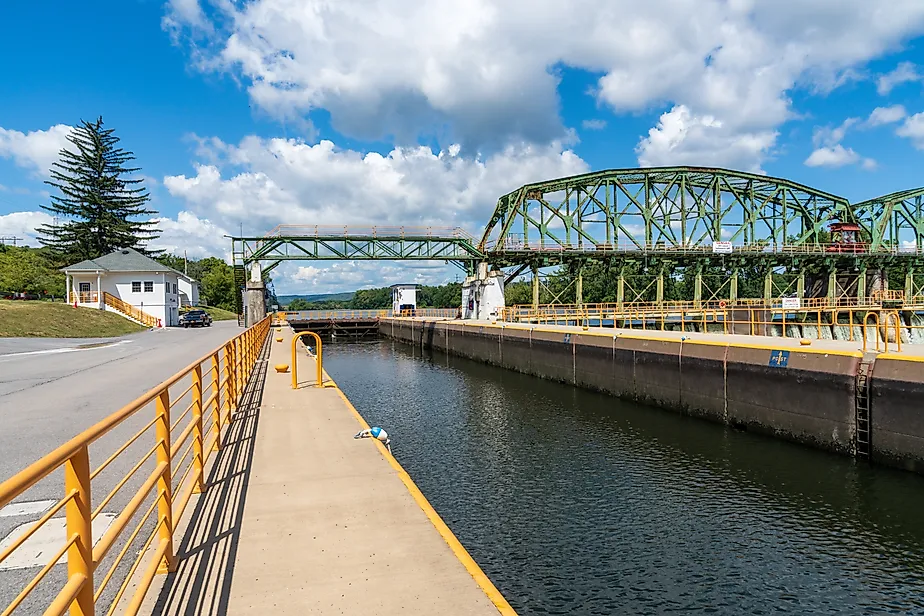 The Erie Canal Lock #8 in Upstate New York