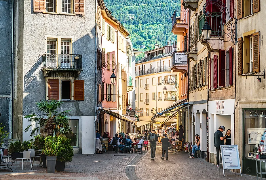 Downtown Sion, Switzerland. Image credit Keitma via Shutterstock