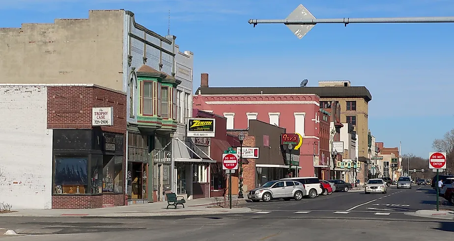 Downtown Fremont, Nebraska. Image credit: Ammodramus via Wikimedia Commons.