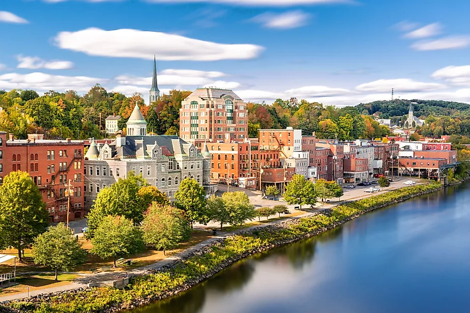 Historic buildings in Augusta, Maine.