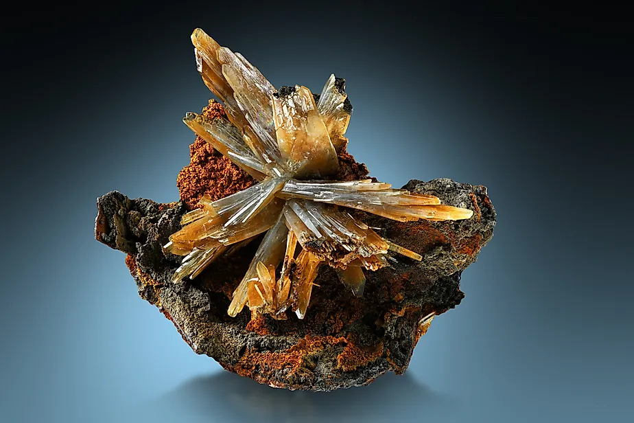Barite cluster from Nador region, Morocco.