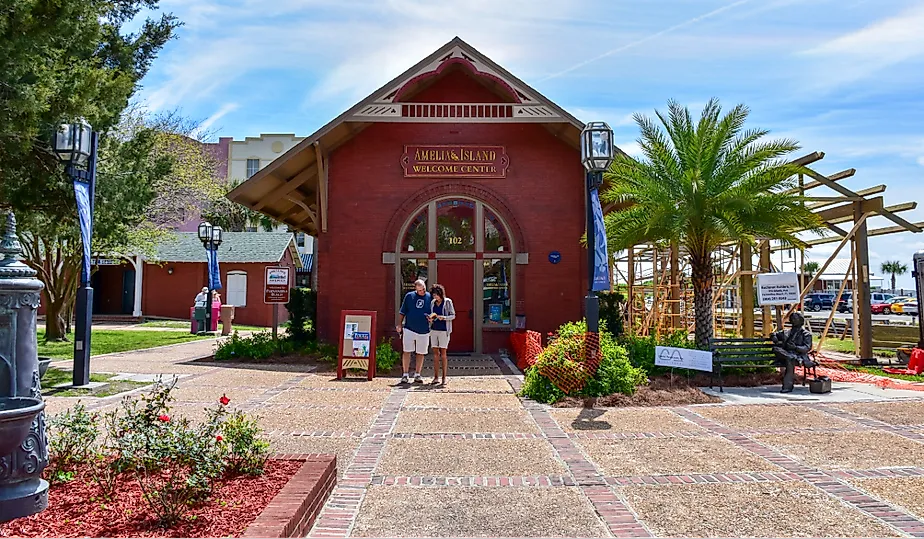 People walking and shopping at Florida city St George Street in St. Augustine, Florida. Image credit Andriy Blokhin via Shutterstock
