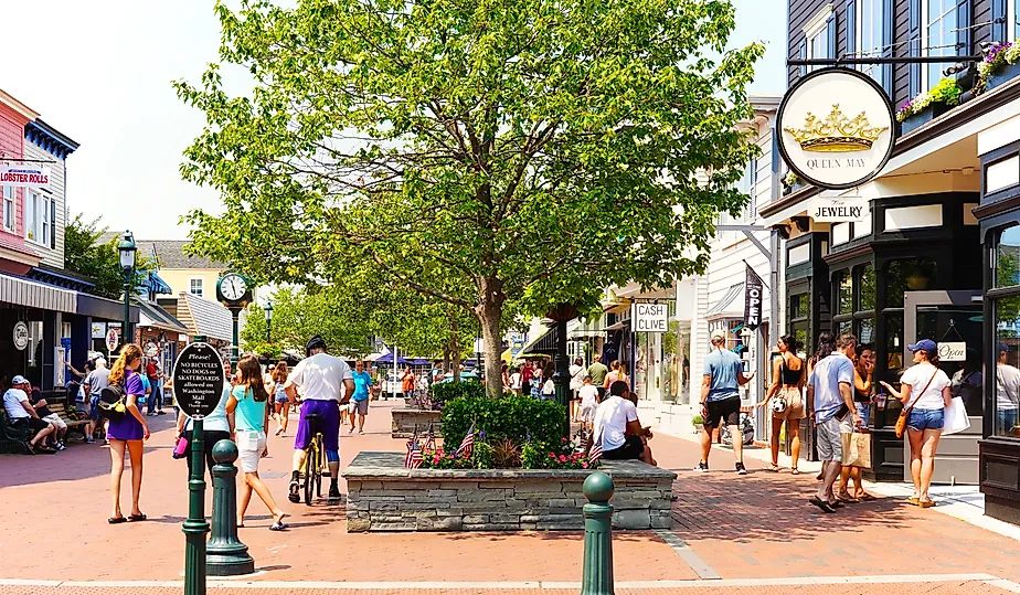 People shopping in Cape May, New Jersey. Image credit: George Wirt via Shutterstock.com