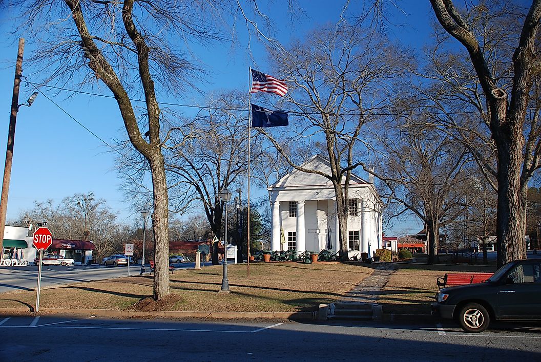 The old square in Pendleton,South Carolina