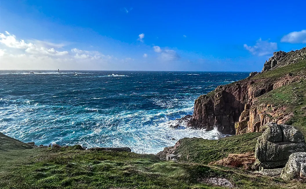 Land's End in Cornwall, UK
