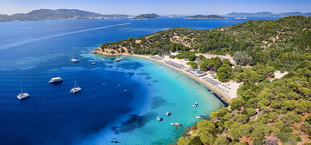 Tsougrias island close to Skiathos town, Sporades, Greece