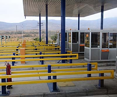 chile, coquimbo, toll booths